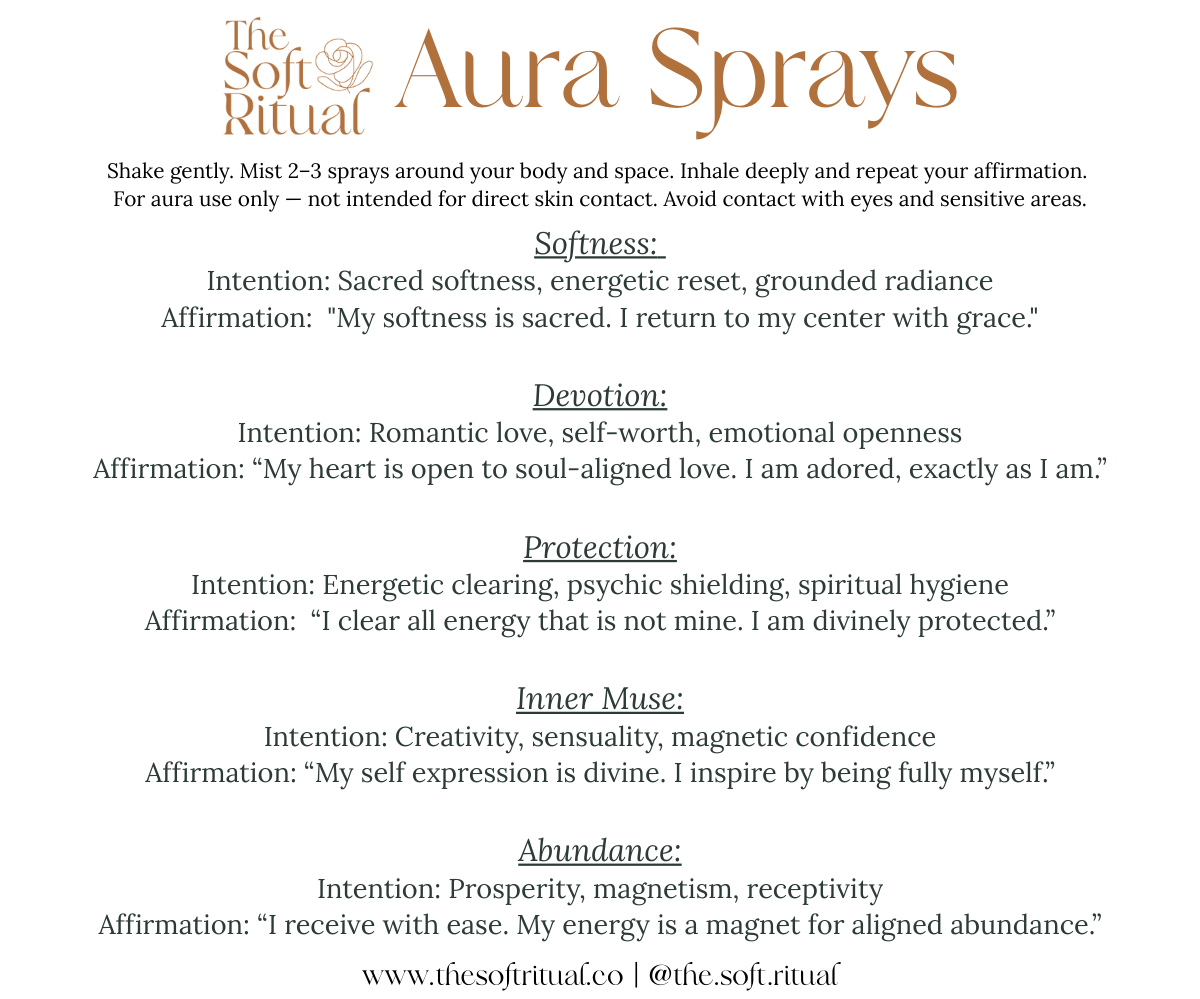 Aura Spray Mini Set – Crystal-Infused Ritual Mist Set
